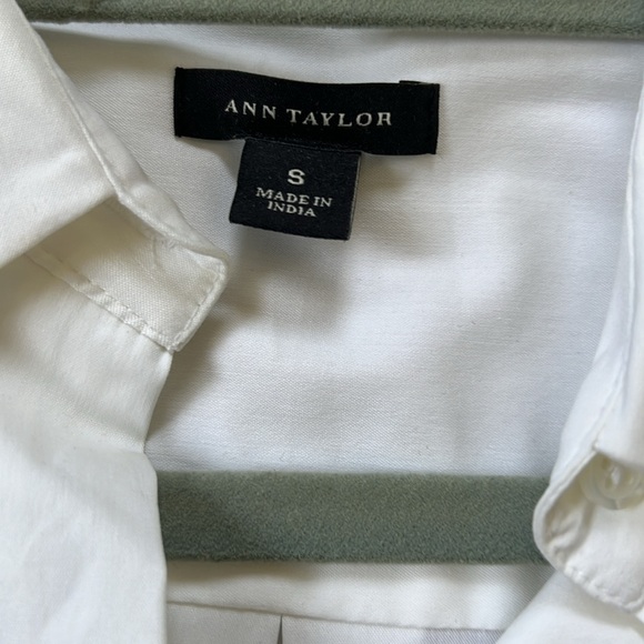 NWOT Perfect Ann Taylor Button Up Cotton Shirt Tunic - Picture 4 of 8